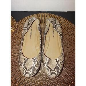 Lucky Brand Snake Print Flats